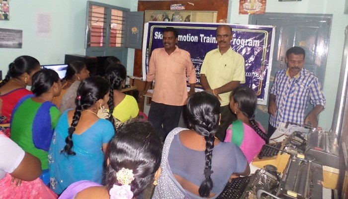 Women taking part in a training session